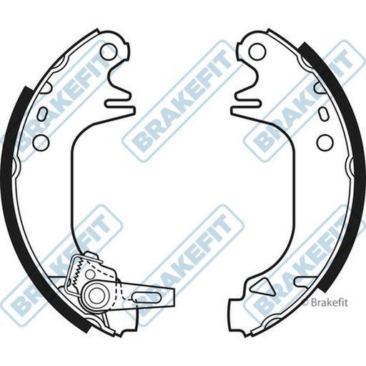 Apec Brake Shoe Set Axle Kit fits Citroën Ax 1986-1998 1.4