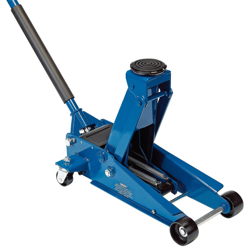 Draper Heavy Duty Trolley Jack with Twin Pistons, 3 Tonne 16407 Draper - Dynamic Drive