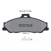 Textar Front Brake Pad Set 2354001
