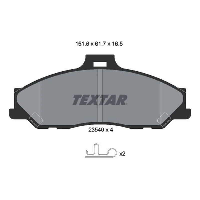 Textar Front Brake Pad Set 2354001