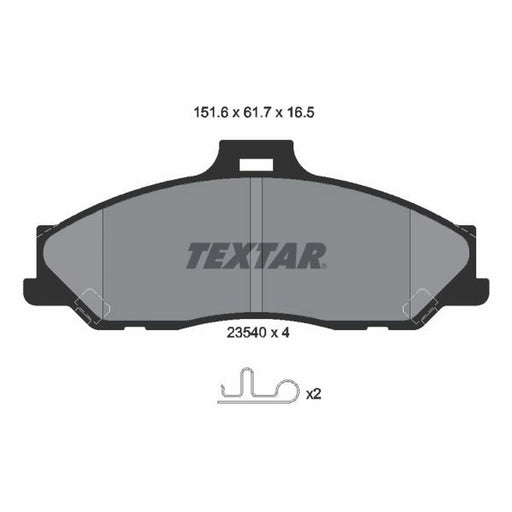 Textar Front Brake Pad Set 2354001