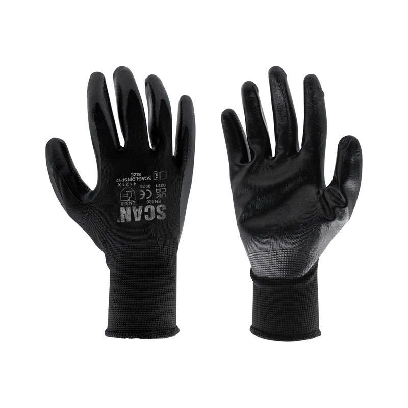 Scan Seamless Inspection Gloves - M (Size 8) (Pack 12) Scan - Dynamic Drive