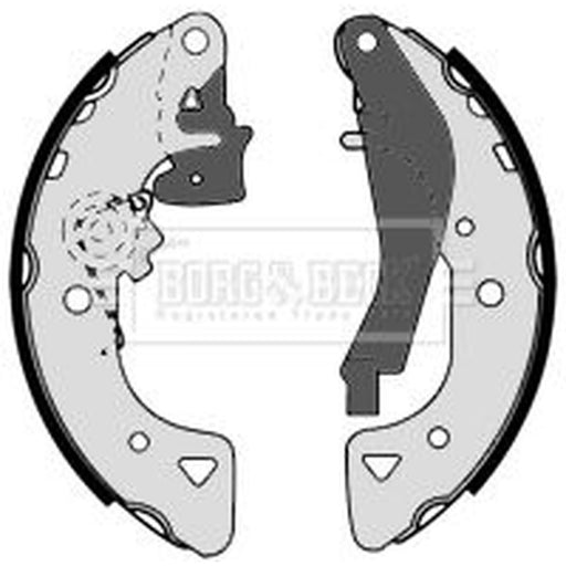 Borg & Beck Brake Shoe Set Axle Kit BBS6386