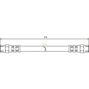 NAPA Brake Hydraulic Hose Line Front fits BMW 3 1975-1984