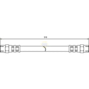 NAPA Brake Hydraulic Hose Line Front NBH1248