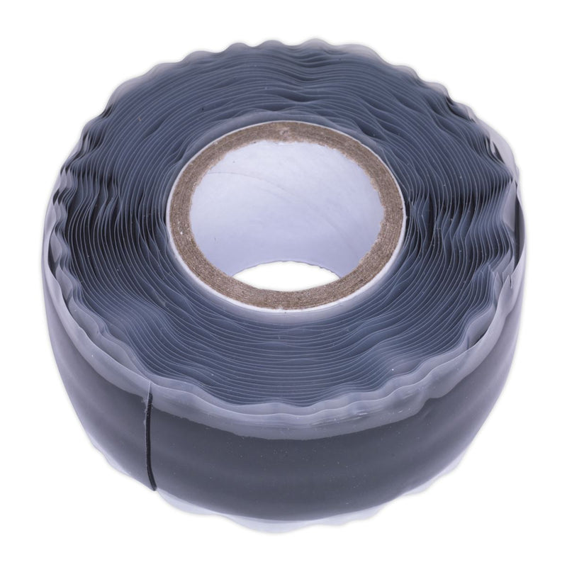 Sealey Silicone Repair Tape 5m Black ST5B Sealey - Dynamic Drive