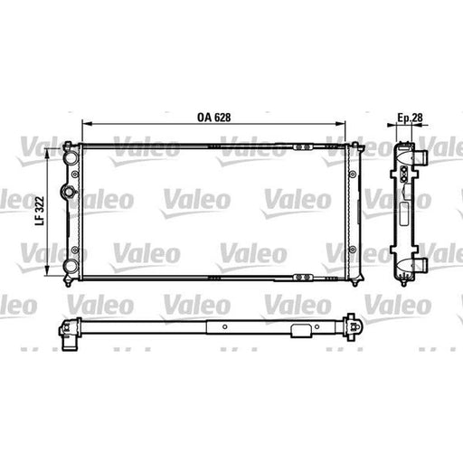 Valeo Engine Radiator 731728