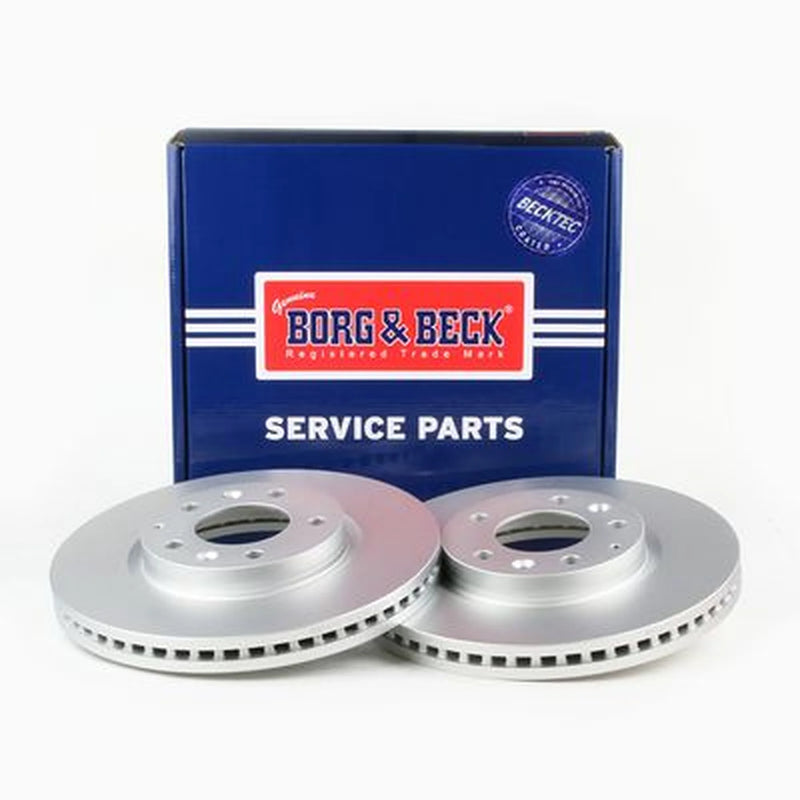 Borg & Beck Front Brake Vented Discs & Pads fits Mazda CX-7 2009-2013 2.2 2.5