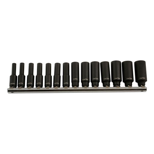 Laser Deep Impact Socket Set 1/4"D 14pc 5962 Laser - Dynamic Drive