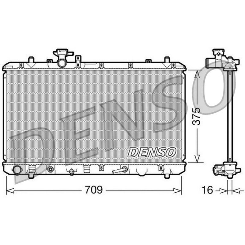 Denso Engine Radiator fits Suzuki SX4 2006-2007 1.6
