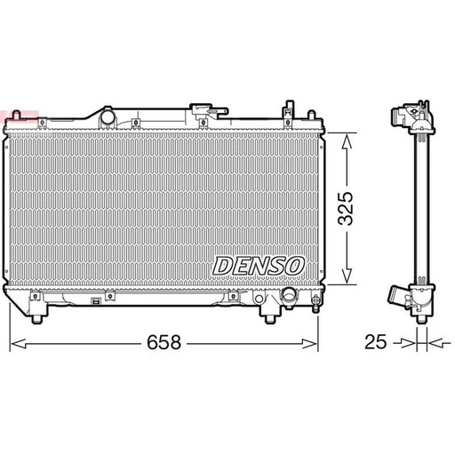 Denso Engine Radiator fits Toyota Avensis 1997-2003 2.0