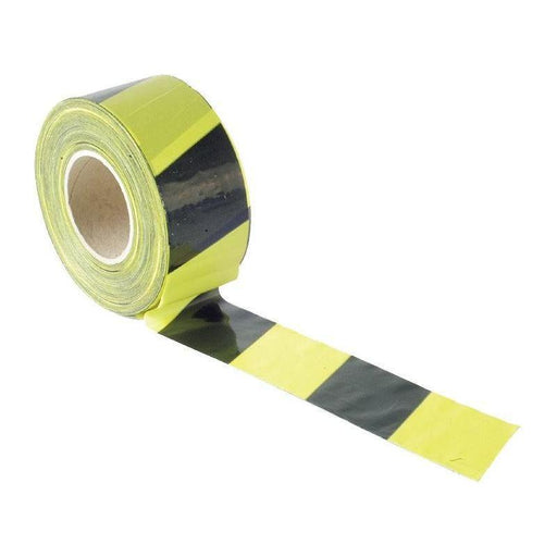 Faithfull Barrier Tape 70mm x 500m Black & Yellow Faithfull - NN4 Online