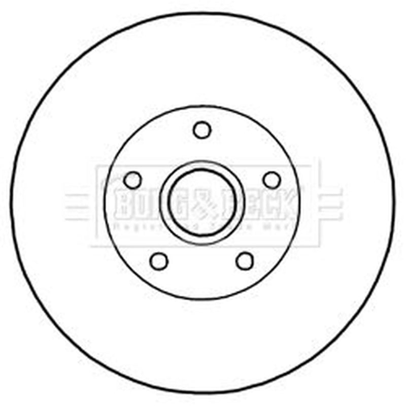 Borg & Beck Front & Rear Brake Discs & Pads fits Renault Megane III 2008-2015