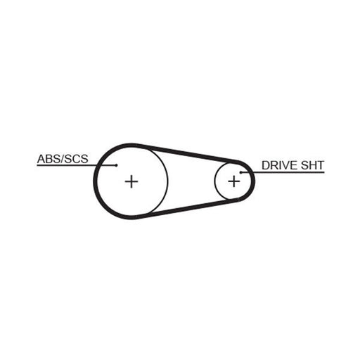 Gates Timing Belt Cambelt 122 Teeth fits Ford Courier Box Body/Mpv 1991-1996 1.8