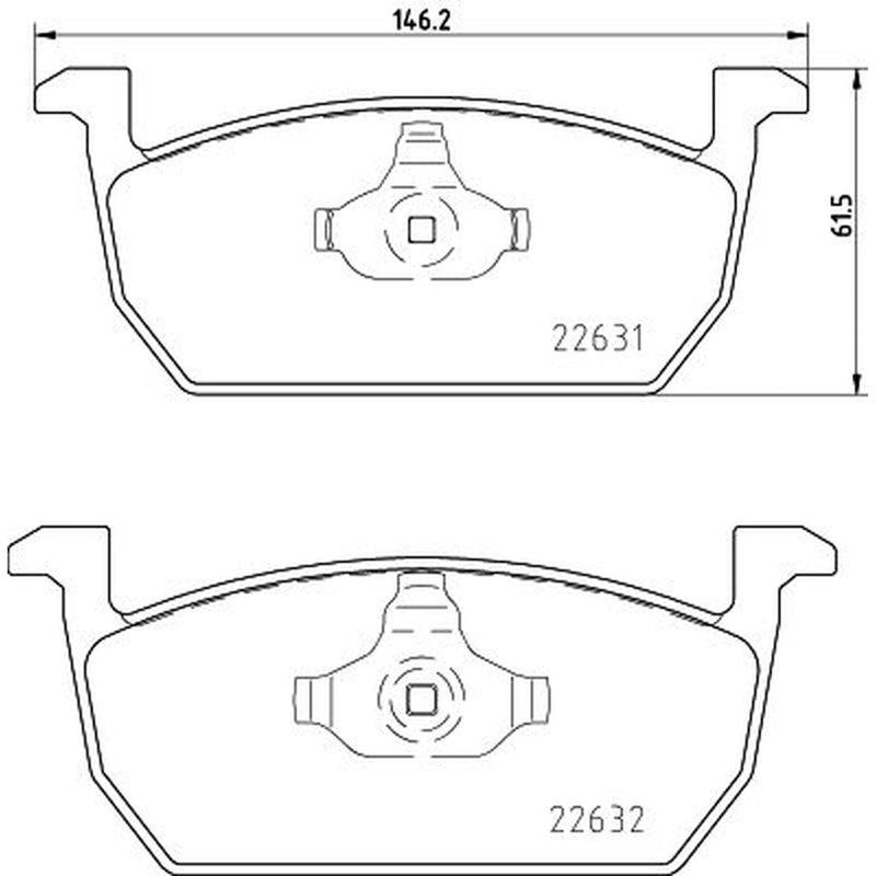 DON Front Brake Pad Set fits Audi A1 2018 on