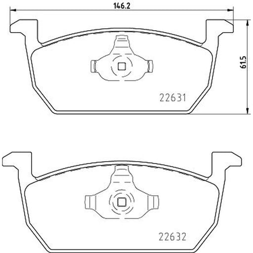 Mintex Front Brake Pad Set fits Audi A1 2018 on