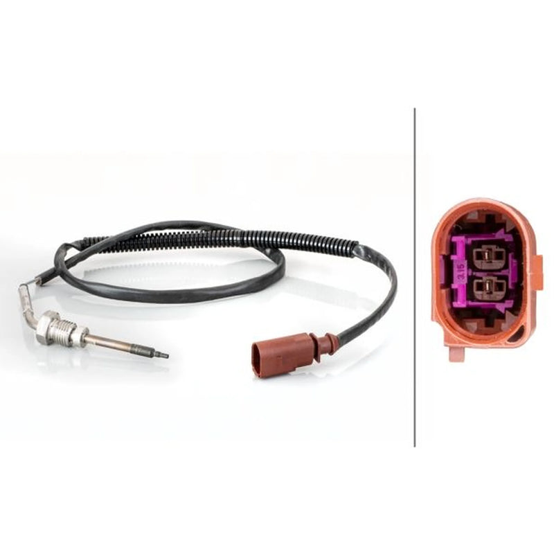 Hella Exhaust Gas Temperature Sensor before soot particulate filt fits VW Amarok
