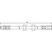 NAPA Brake Hydraulic Hose Line Front fits Volvo 740 1984-1992 2.3