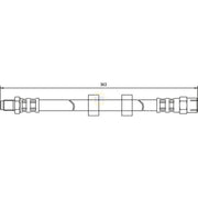NAPA Brake Hydraulic Hose Line Front NBH1095