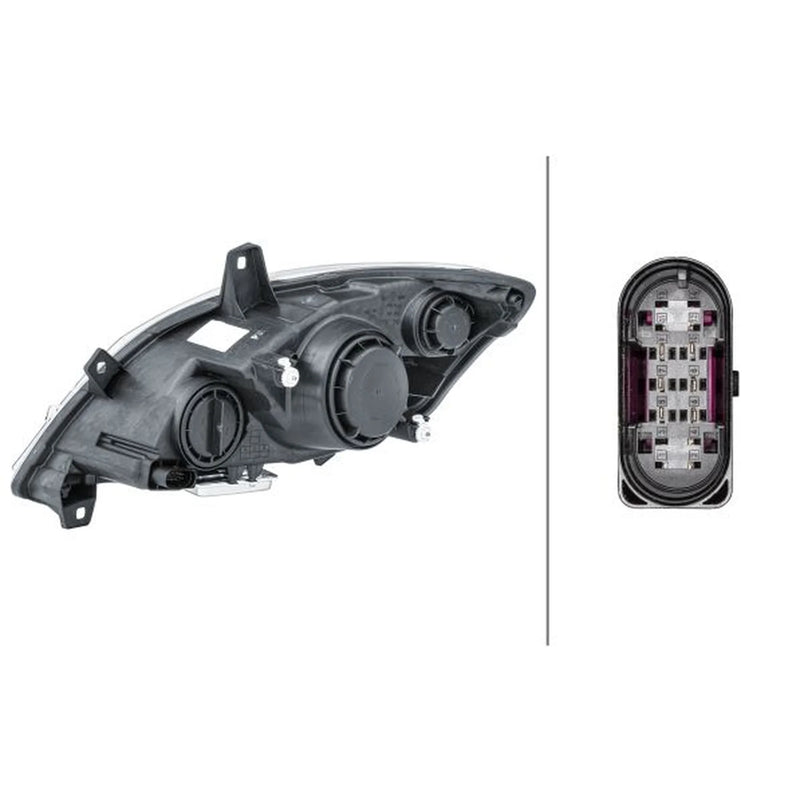 Hella Headlight Headlamp D1S/H7 Right fits Mercedes-Benz Viano 2003-2007