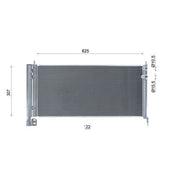 Mahle Air Conditioning Condenser fits Toyota Auris 2012-2018 1.8