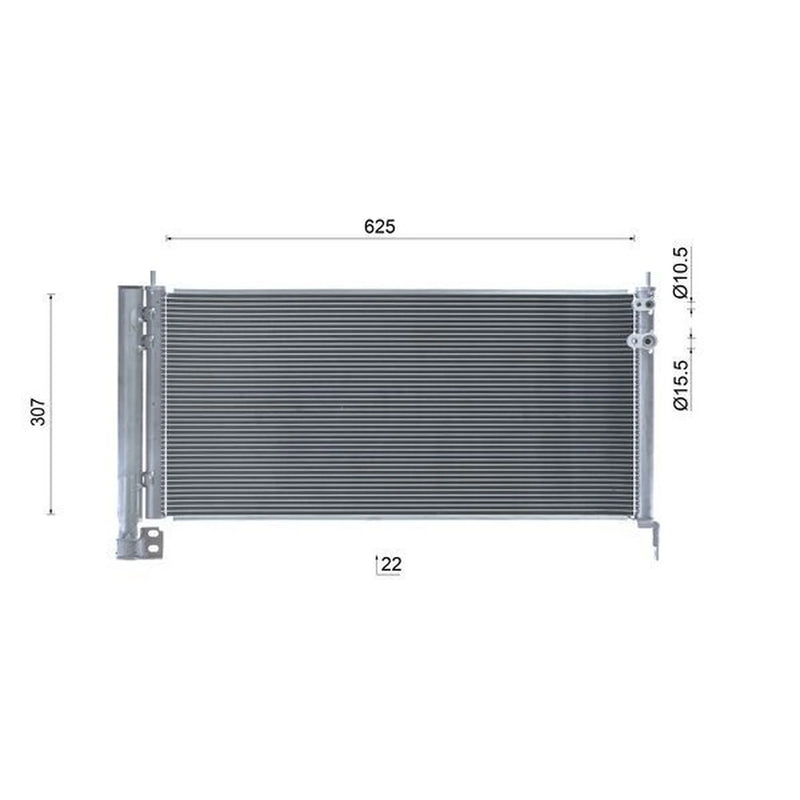 Mahle Air Conditioning Condenser fits Toyota Auris 2012-2018 1.8