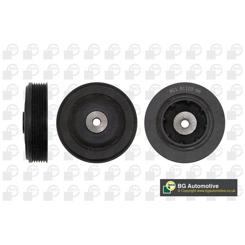 BGA Crank Shaft Belt Pulley fits Renault Espace 1984-2000 2.0