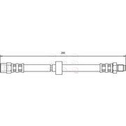 Apec Brake Hydraulic Hose Line Rear fits Volvo S80 I 1998-2006 2.0 2.4 2.5 2.9