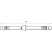 Apec Brake Hydraulic Hose Line Rear HOS3706