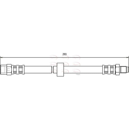 Apec Brake Hydraulic Hose Line Rear HOS3706