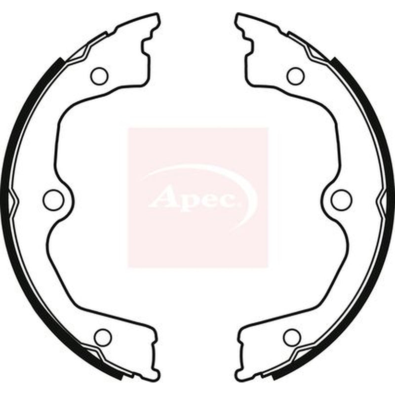 Apec Parking Brake Shoe Set fits Honda Accord VIII 2008-2015 2.0 2.2 2.4
