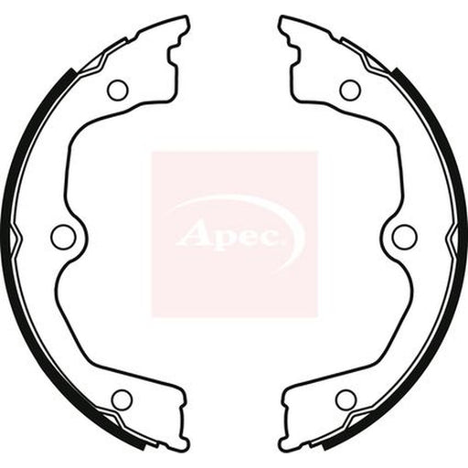 Apec Parking Brake Shoe Set fits Honda Accord VIII 2008-2015 2.0 2.2 2.4