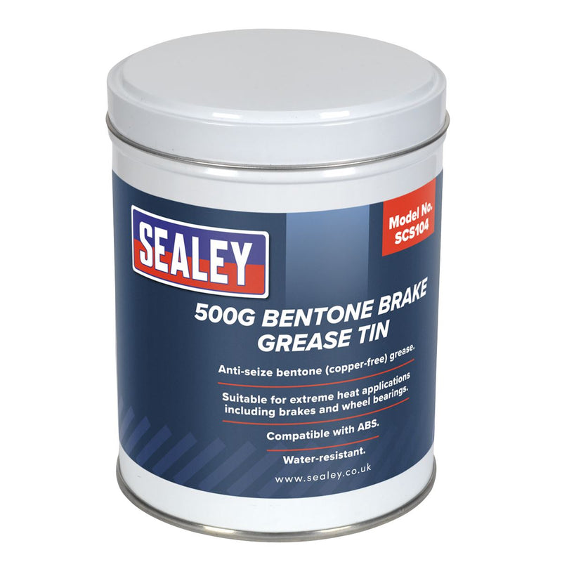 Sealey Bentone Grease for Brakes 500g Tin SCS104 Sealey - Dynamic Drive