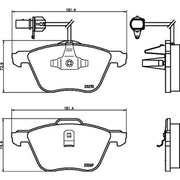 DON Front Brake Pad Set fits Ford Galaxy I 2000-2006 2.8
