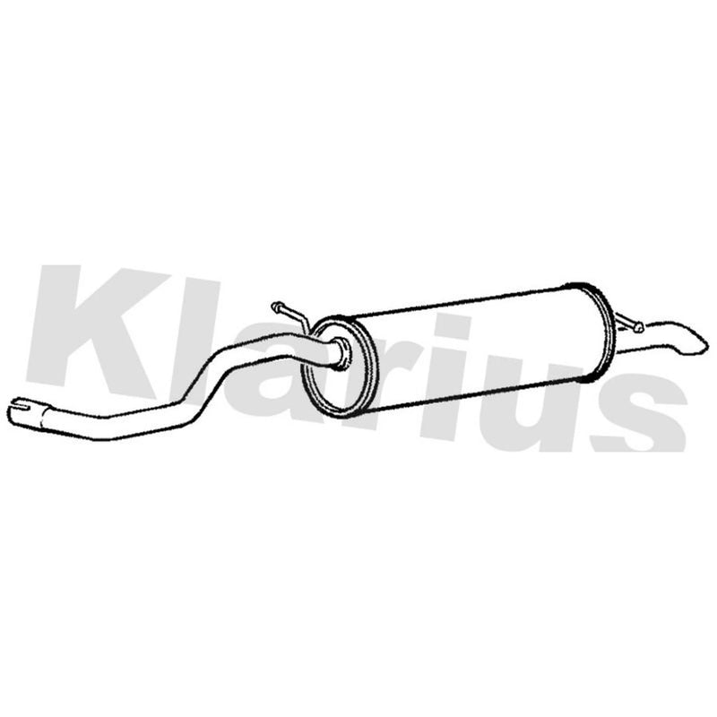 Klarius Box With Tail Pipe Rear fits Seat Ibiza 2008-2015 1.4