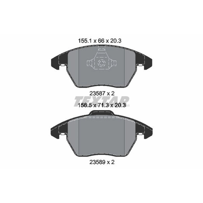 Textar Brake Pad Set 2358704