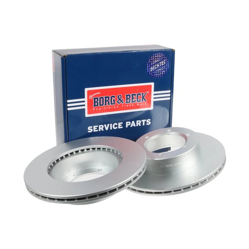 Borg & Beck Front Brake Vented Discs & Pads fits Toyota 4 Runner I 1984-1989 2.4