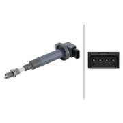 Hella Ignition Service Kit (1 Spark Plugs + Ignition Coil) fits Toyota Iq