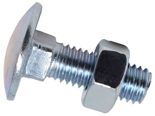 METALMATE Cup Square Hex Bolt & Nut ZP M8 x 25mm Box 50 METALMATE� - NN4 Online