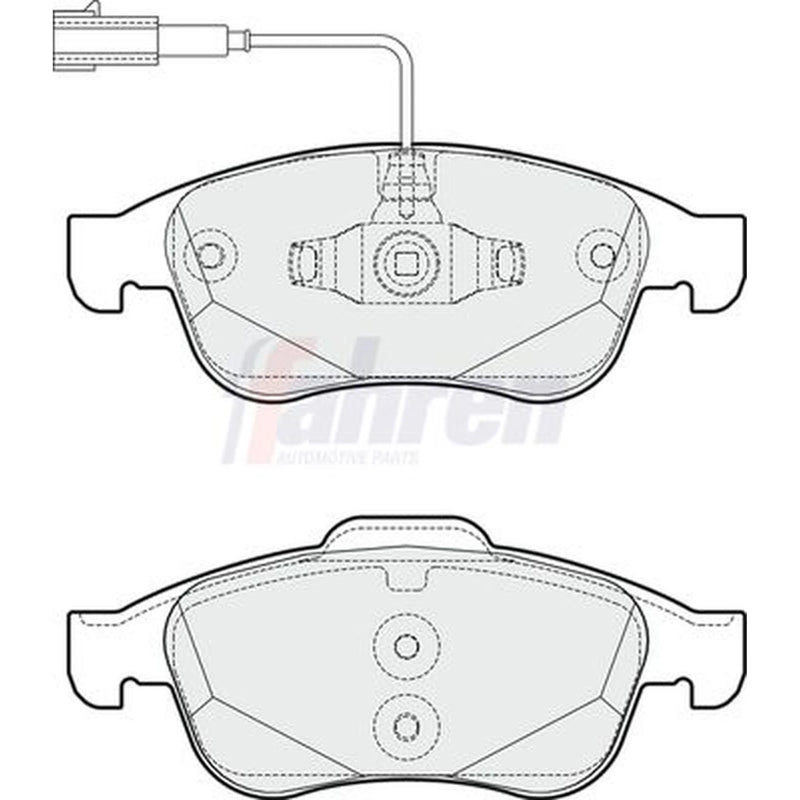 Fahren Front Brake Discs & Pads fits Alfa Romeo Giulietta 2010-2020 1.4 1.6
