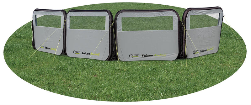 Quest Falcon Pro AirShield 500 Windbreak (3 panels - mid grey) Quest Leisure - Dynamic Drive