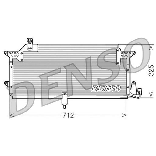Denso Air Conditioning Condenser fits VW Passat B3 1988-1997 1.6 1.8 1.9 2.0 2.8