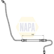 NAPA Brake Hydraulic Hose Line outer NBH1138