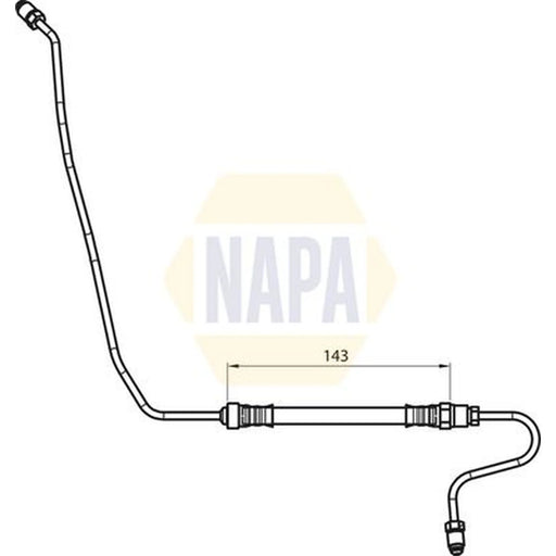 NAPA Brake Hydraulic Hose Line outer NBH1138