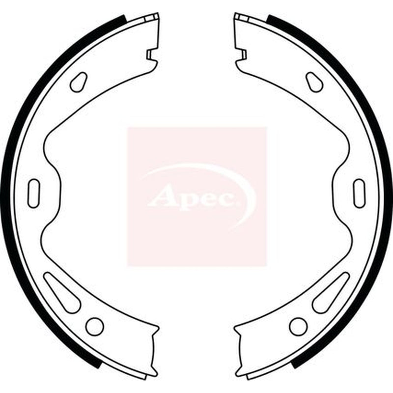 Apec Parking Brake Shoe Set fits Porsche 911 1988-2012 3.3 3.4 3.6 3.8