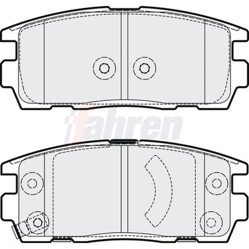Fahren Rear Brake Pad Set FBP3225