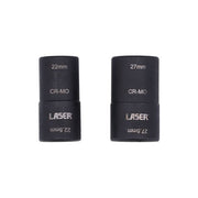 Laser Double Ended Damaged Wheel Nut Socket Set 2pc 8228 Laser - Dynamic Drive