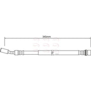 Apec Brake Hydraulic Hose Line Rear fits Land Rover Discovery III 2004-2009