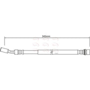 Apec Brake Hydraulic Hose Line outer HOS4176