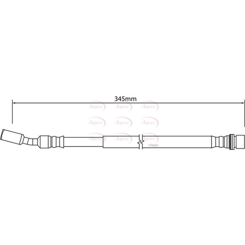 Apec Brake Hydraulic Hose Line outer HOS4176